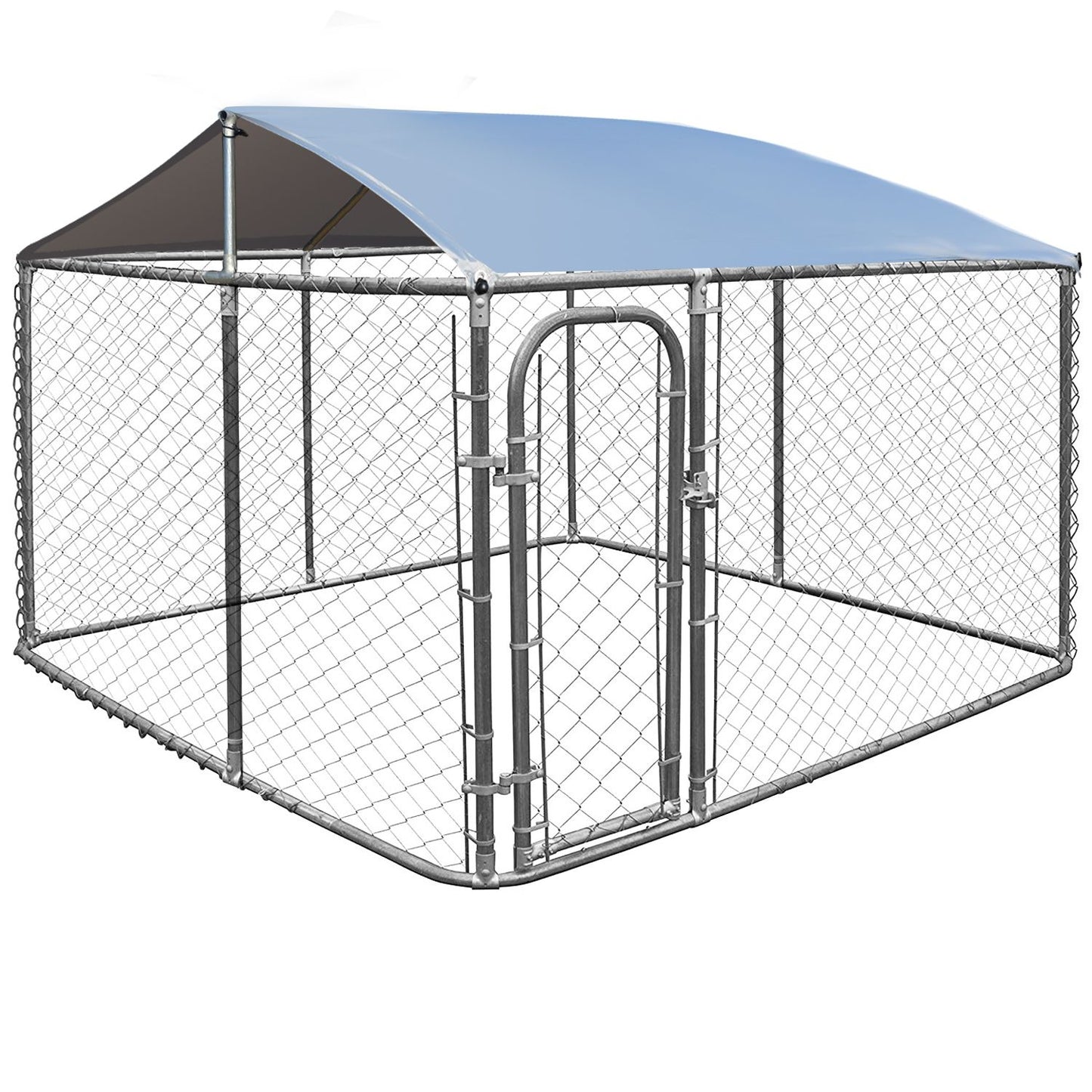 All-Weather Outdoor Pet Playpen with Roof and Access Door